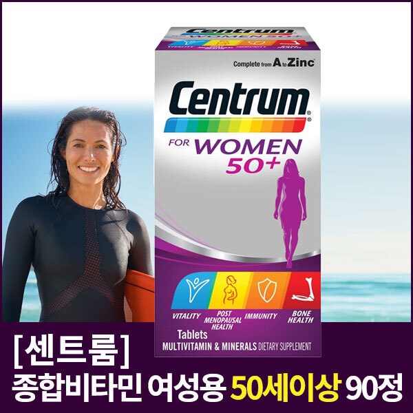센트룸 종합비타민 여성용(50세이상) 90정